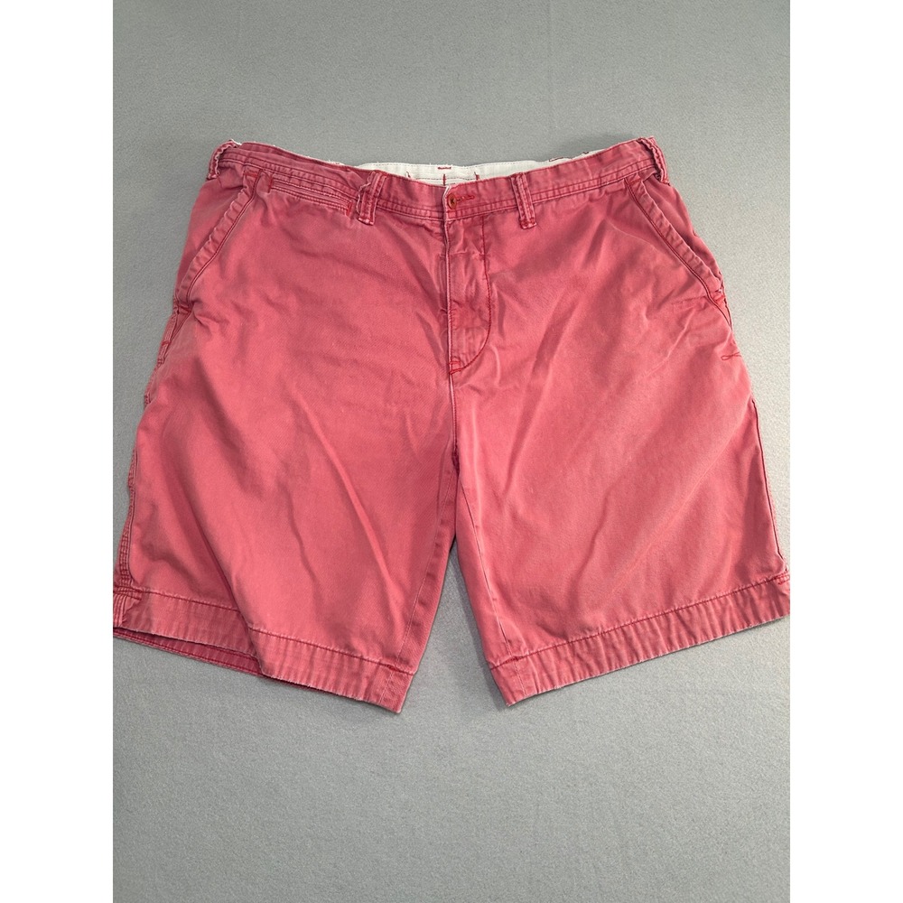 Polo Ralph Lauren Chino Shorts Mens 38 Salmon Relaxed Distressed Flat Front